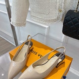 Louis Vuitton Black Block Heel Pumps - Sole Detail View