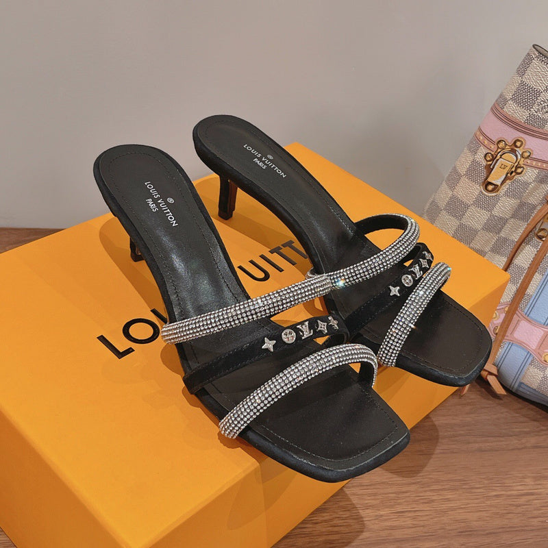 Louis Vuitton Grey Chelsea Boots - Back View