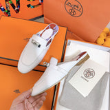Hermes shoes Style 354 - logo and branding close-up