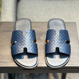 Hermes shoes Style 011 - logo and branding close-up