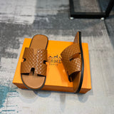 Hermès Beige Loafer Flats - Lifestyle Styling Shot
