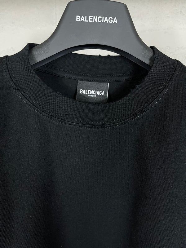 Close-up of Balenciaga designer clothing craftsmanship