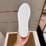 Burberry Red High-Top Sneakers - Angled View