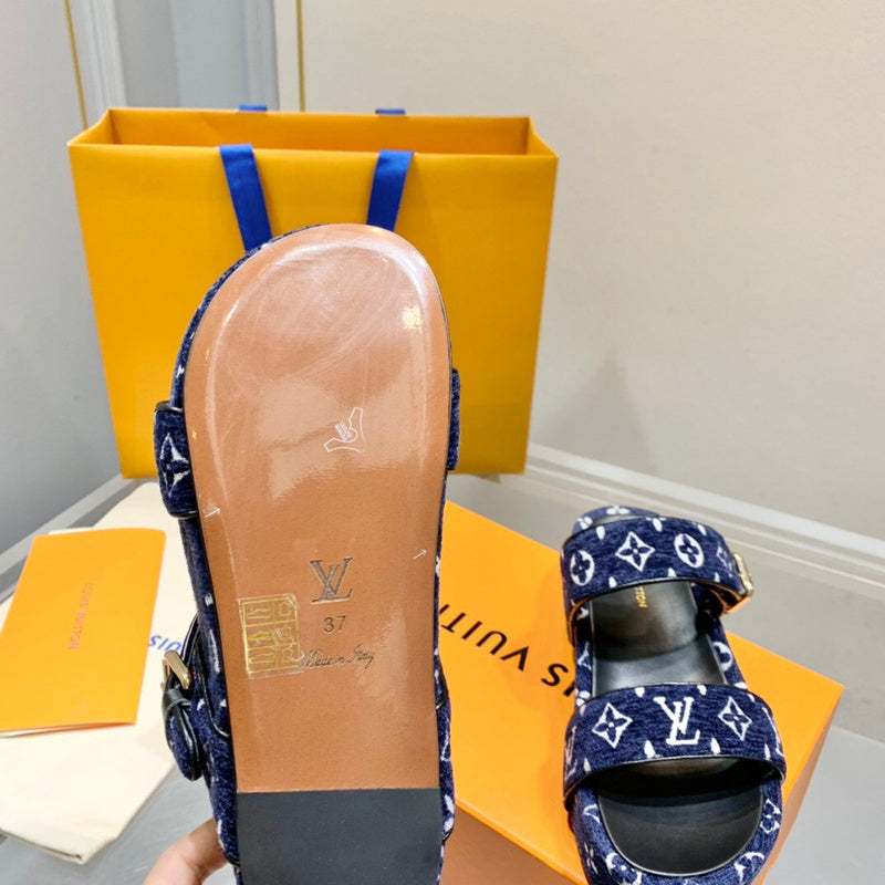 Louis Vuitton Red Combat Boots - Back View