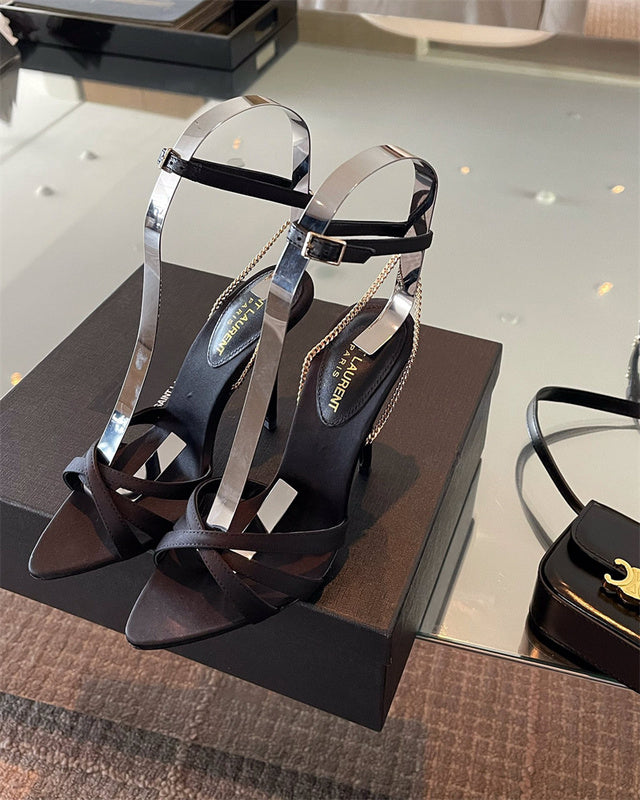 Saint Laurent shoes front view designer style