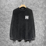 Close-up of Amiri hoodie craftsmanship