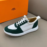 Hermès Camel Slip-On Sneakers - Front View