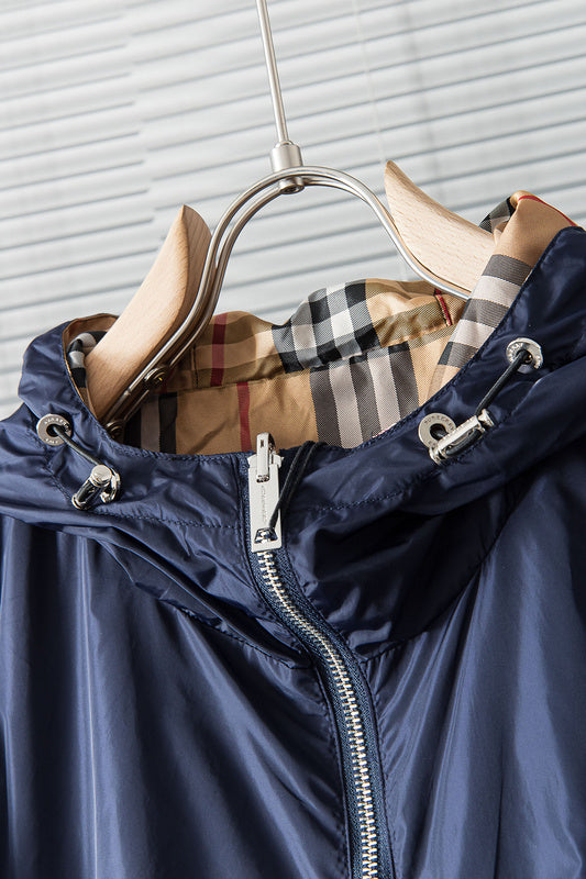 Close-up of Burberry designer clothing craftsmanship