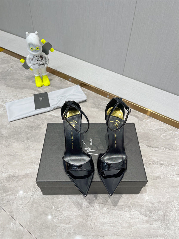 Close-up of Saint Laurent shoes craftsmanship
