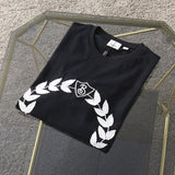 Close-up of Burberry t-shirt craftsmanship