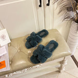 Hermes sandals Style 038 - close-up of classic monogram styling