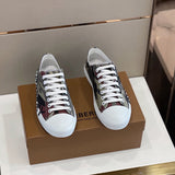 Burberry Nude High-Top Sneakers - Back View