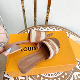 Louis Vuitton Burgundy Ankle Boots - Toe Detail View
