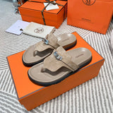 Hermes sandals Style 219 - styled lifestyle view