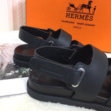 Hermès Chocolate Brown Slip-On Sneakers - Sole Detail View