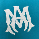 Close-up of Amiri t-shirt craftsmanship