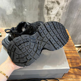 Balenciaga Camel Combat Boots - Back View