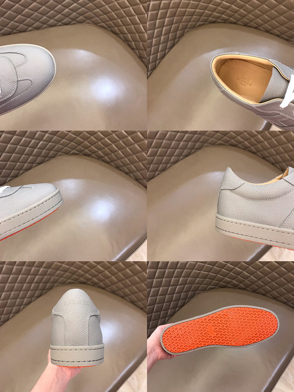 Hermès Beige Block Heel Pumps - Back View