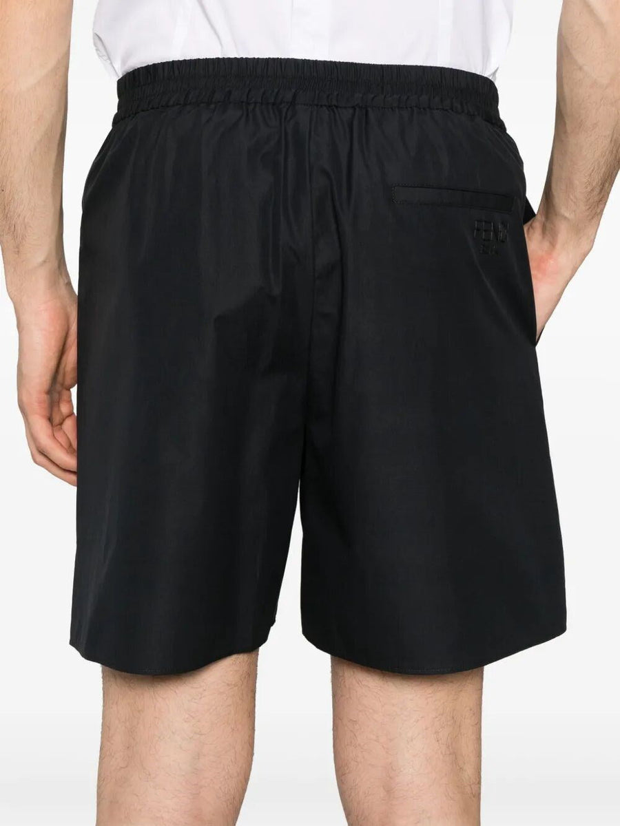 Close-up of Fendi pants hardware and fine stitching