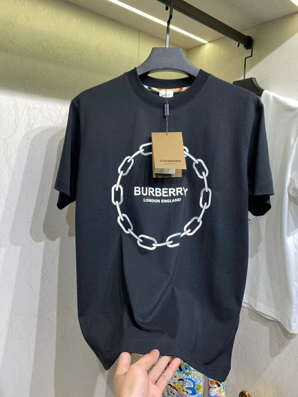 Burberry luxury t-shirt detail shot