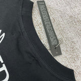 Close-up of Amiri t-shirt craftsmanship