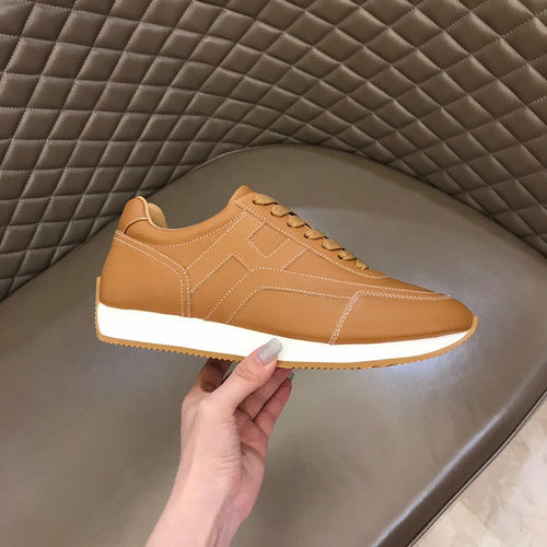 Hermès White Platform Heels - Full Silhouette View