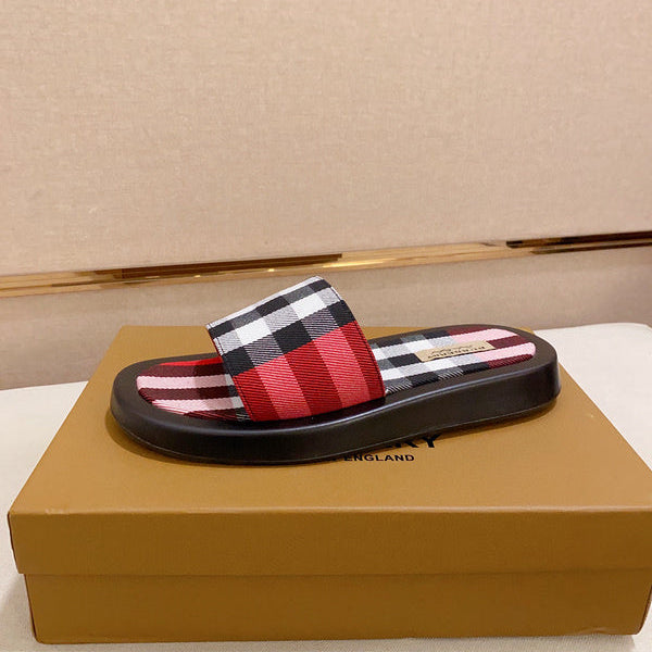 Burberry Red Ankle Boots - Side Profile View