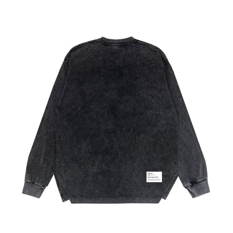 Close-up of Amiri hoodie craftsmanship