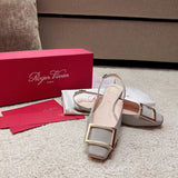 Close-up of Roger Vivier shoes craftsmanship