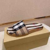 Burberry Black Block Heel Pumps - Front View