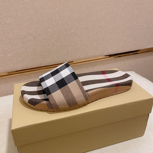 Burberry Black Block Heel Pumps - Front View