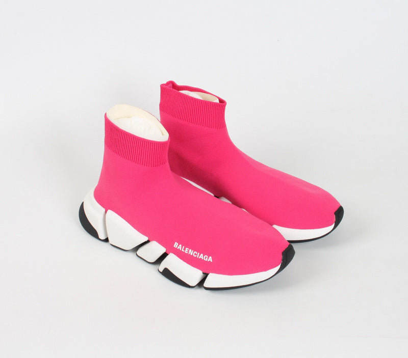 Balenciaga Camel Slip-On Sneakers - Angled View