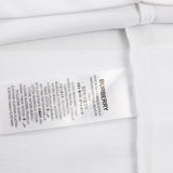 Close-up of Burberry t-shirt craftsmanship