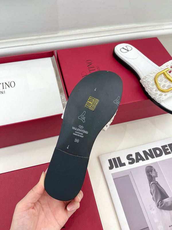 Valentino Garavani designer shoes full view