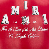Close-up of Amiri t-shirt craftsmanship