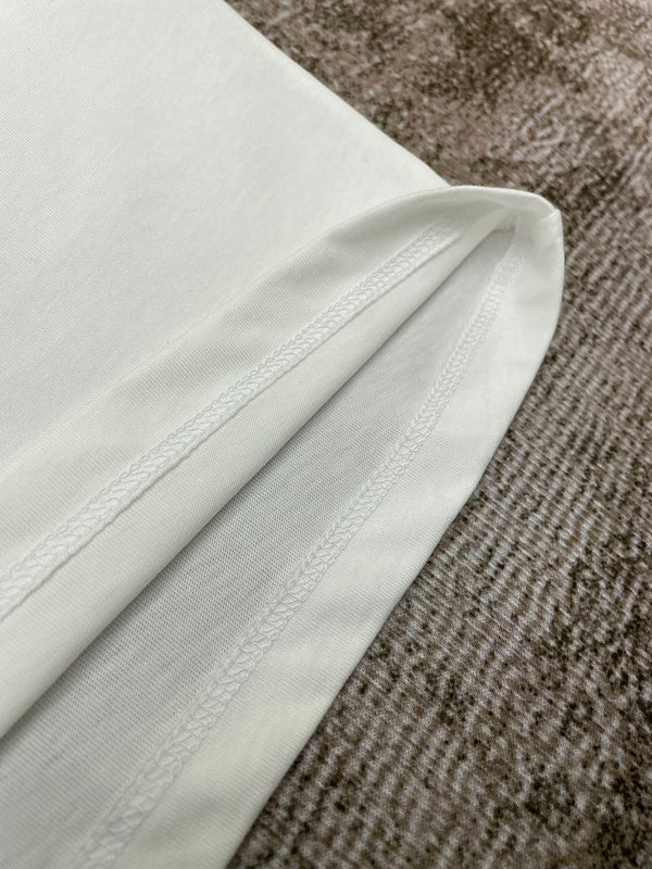 Close-up of Amiri t-shirt craftsmanship