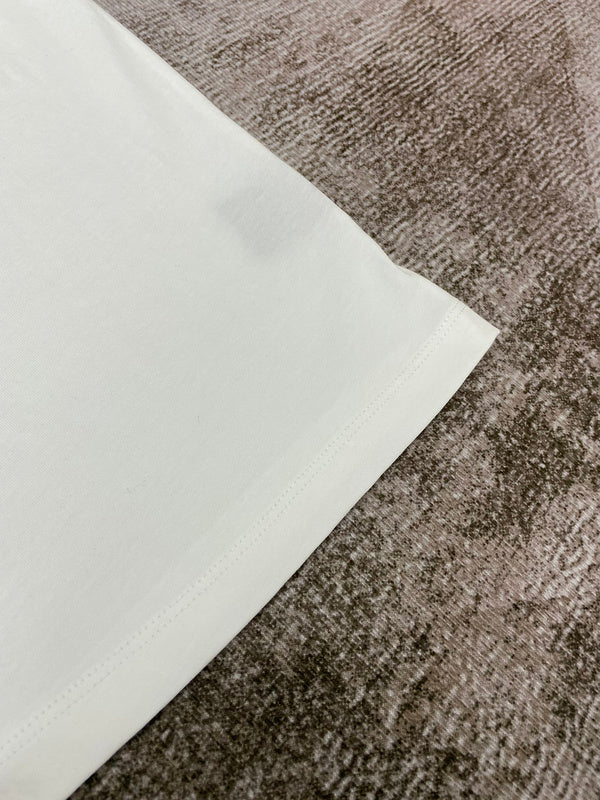 Close-up of Amiri t-shirt craftsmanship