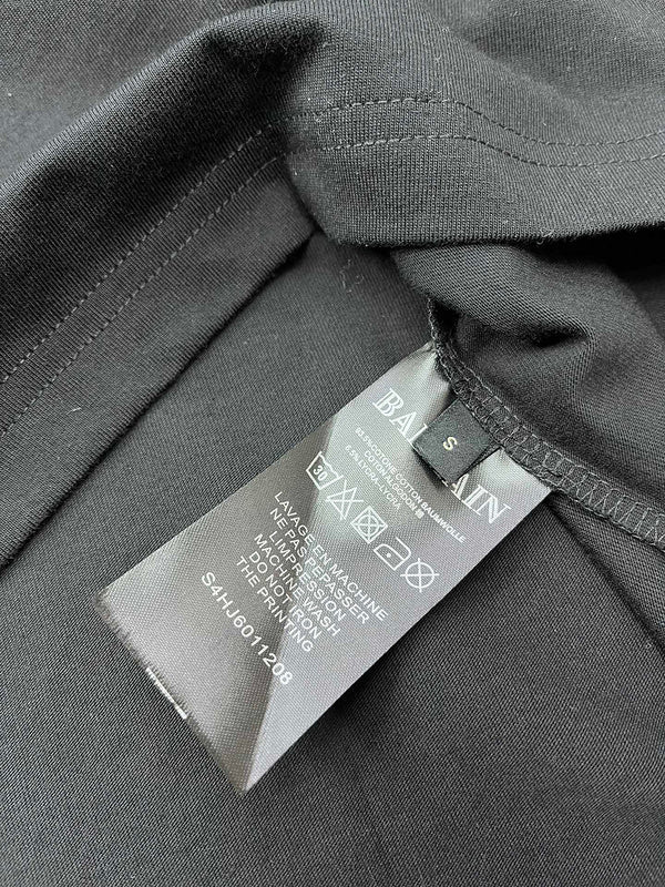 Close-up of Balmain designer clothing craftsmanship