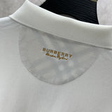 Close-up of Burberry designer clothing craftsmanship