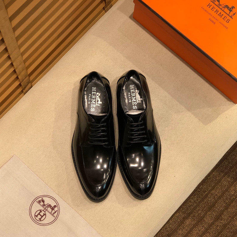 Hermès Black Pointed-Toe Flats - Lifestyle Styling Shot