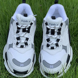 Balenciaga White Loafer Flats - Front View