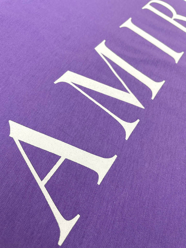 Amiri luxury t-shirt detail shot