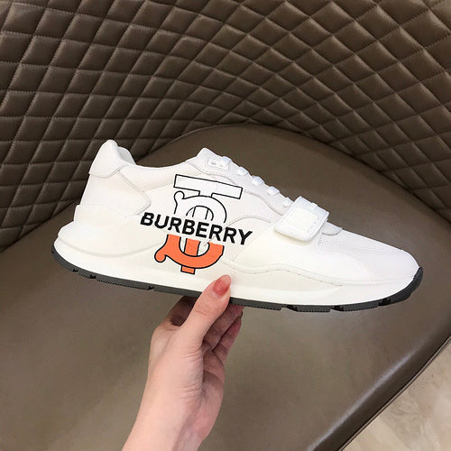 Burberry shoes Style 418 - front view, statement logo accent