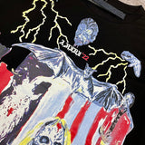 Close-up of Amiri t-shirt craftsmanship