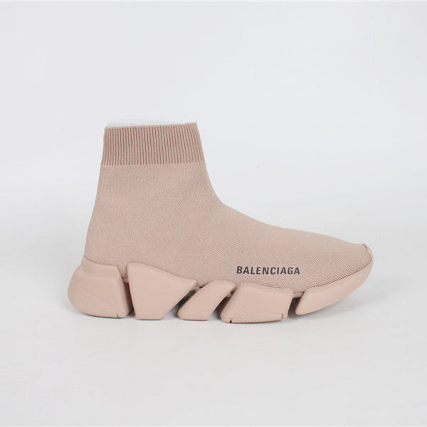 Balenciaga Red Knee-High Boots - Detail Shot of Craftsmanship