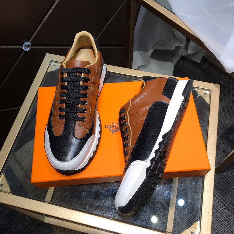 Hermes shoes Style 204 - front view, iconic logo design