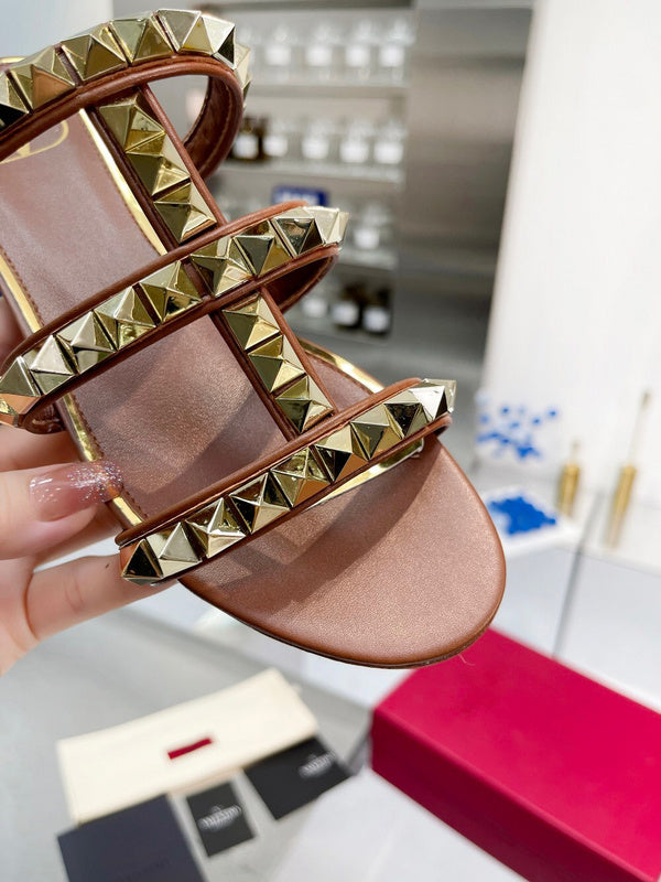 Close-up of Valentino Garavani shoes craftsmanship