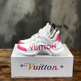 Close-up of Louis Vuitton shoes craftsmanship