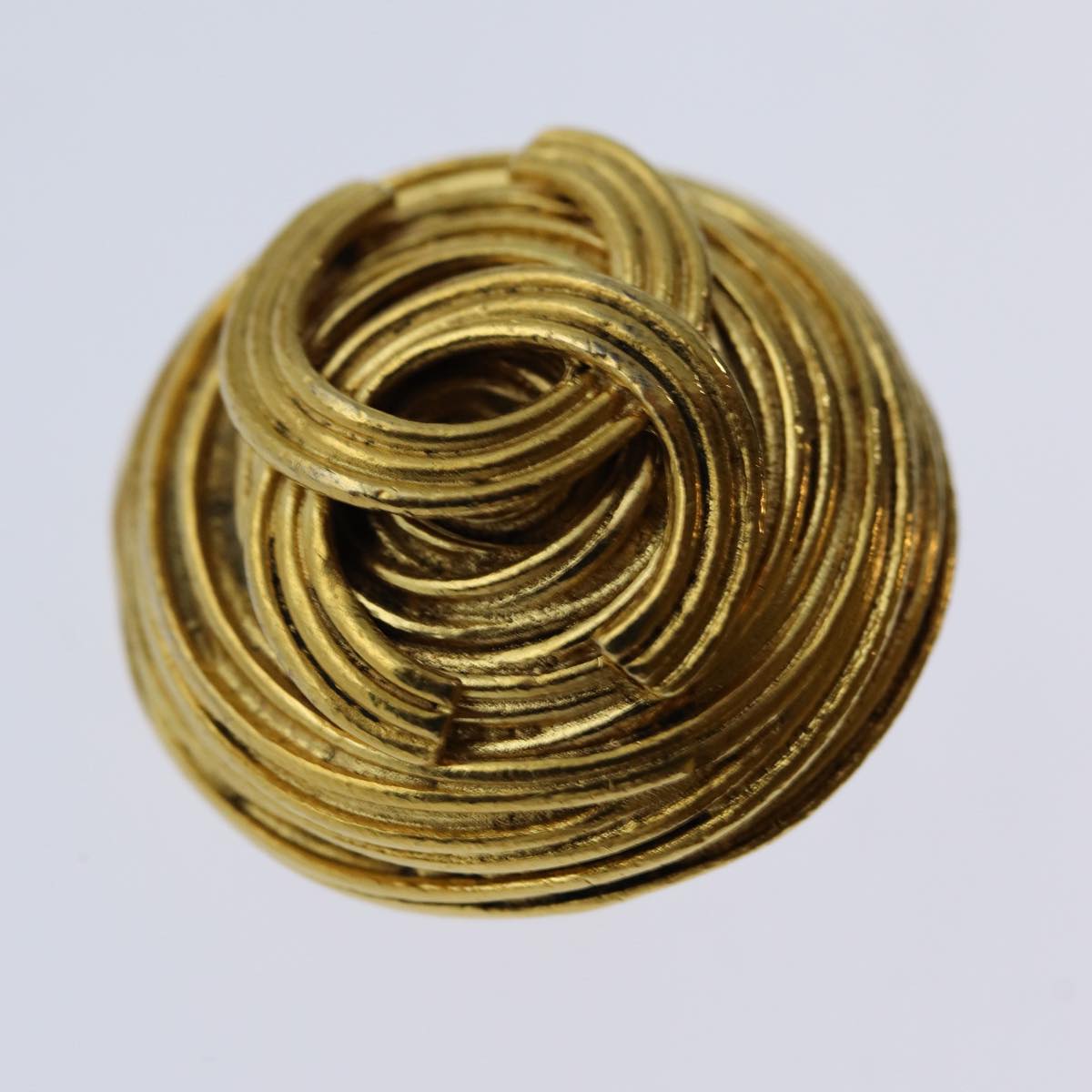 Chanel Jewellery? Chanel COCO Mark Earring One Side Only Gold Tone Auth ar11596B Luxury Designer Statement Jewellery