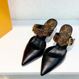 Louis Vuitton luxury shoes detail shot